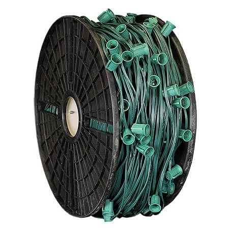 C7 Cord, 24" Spacing, Green Wire, SPT-1, 1000'