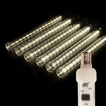 12" LED Falling Snow Tube - Sun Warm White