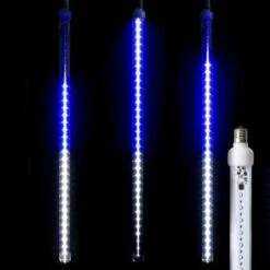 24" LED Falling Snow Tube - Blue And Pure White - Pro Christmas™