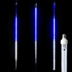 36" LED Falling Snow Tube - Blue And Pure White - Pro Christmas™