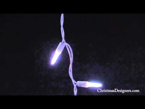 LED Twinkle Icicle Lights - 70 Light Set - Multi - Image 2