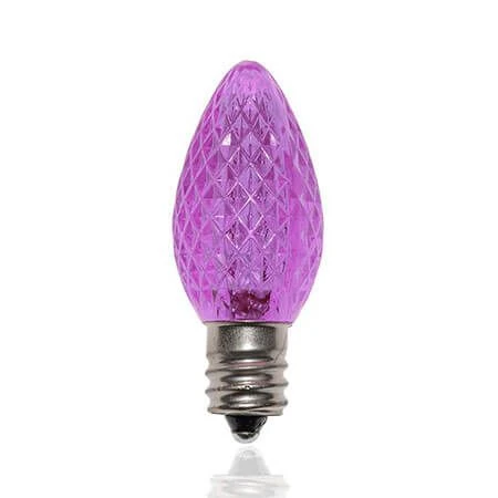 C7 SMD LED Retrofit Bulb - Purple - Pro Christmas™ - Bag Of 25