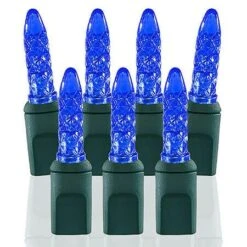 70 Light M5 Blue LED Christmas Lights