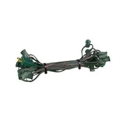 C9 Cord Green Wire 12" Spacing, 25', SPT-1