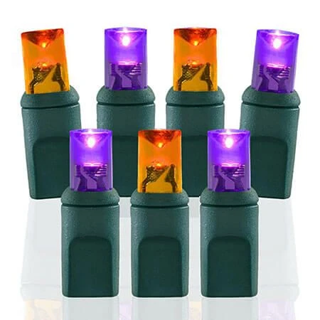 70 Light Purple & Amber/Orange 5 Mm Wide Angle Conical LED Lights