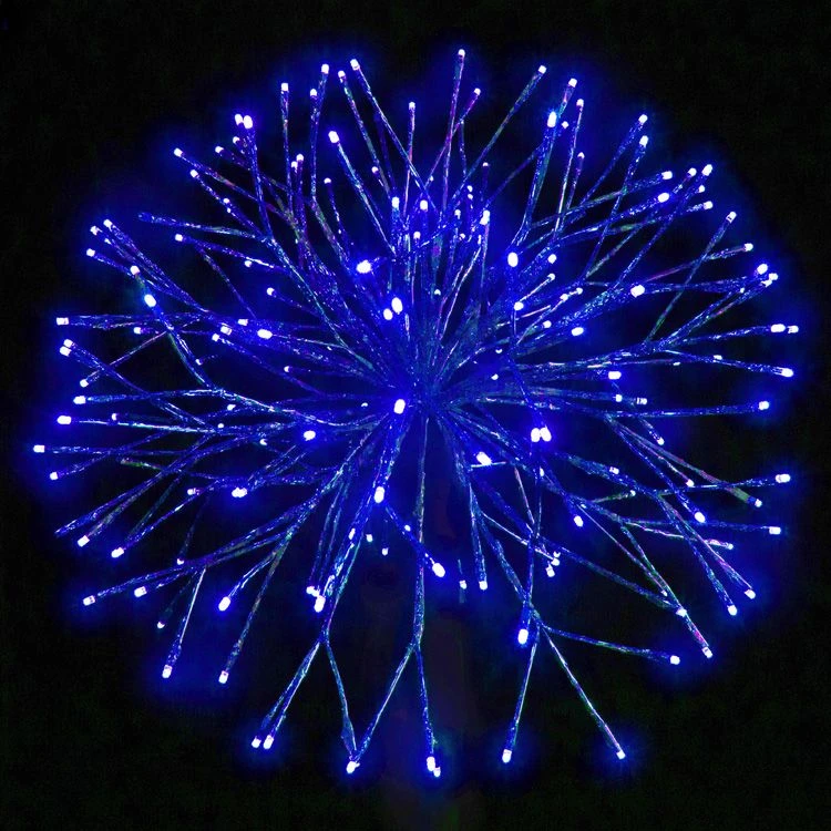 24" Blue Twinkle Starburst - Blue LED Lights - Image 2