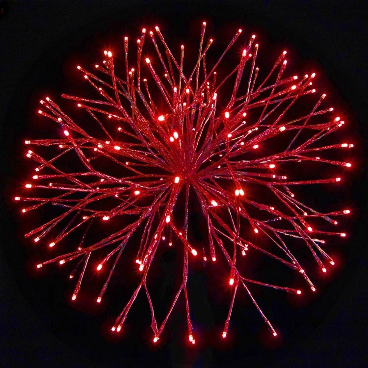 24" Red Twinkle Starburst - Red LED Lights - Image 2