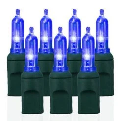 70 Light T5 Smooth Blue LED Christmas Lights