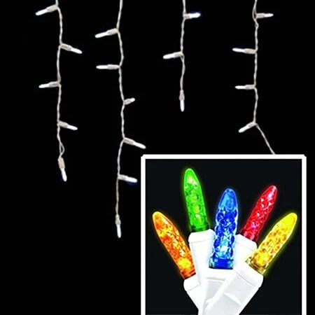 LED Twinkle Icicle Lights - 70 Light Set - Multi