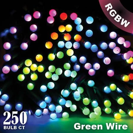 Twinkly Pro - RGBW Capsule - 250 Lights - 4" Spacing - Green Wire - Single Line - Image 3