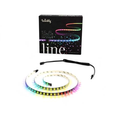 Twinkly, RGB Light Line, 5', 100L, Black Cord, Extension Kit